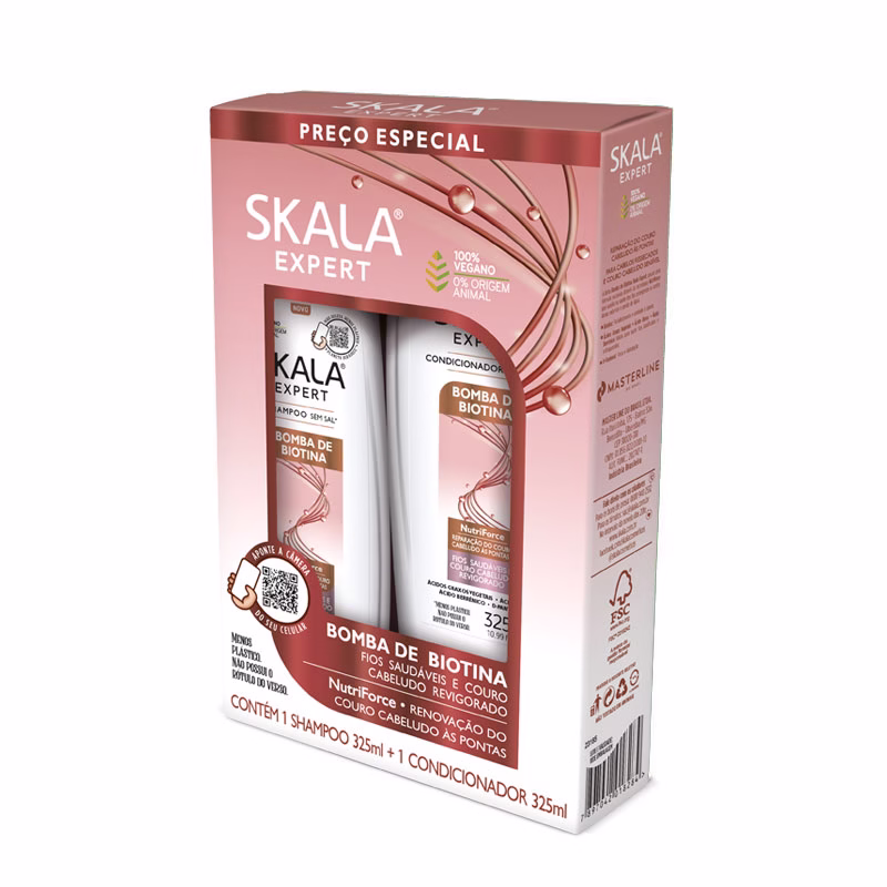 Kit Shampoo y Acondicionador Bomba de Biotina
