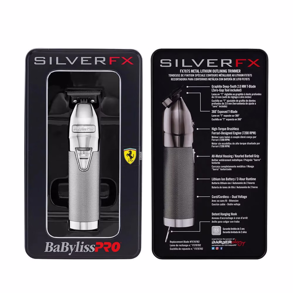 Trimmer BabyLissPro SilverFX Plateada